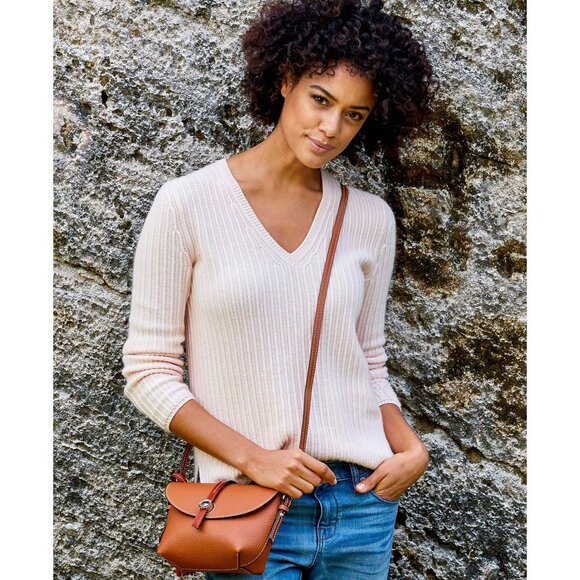 Dooney and Bourke Mini Cambridge Black Pebbled Leather Crossbody Purse Handbag - Picture 12 of 12